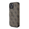 Guess 4G Big Metal Logo Book Wallet Klapphülle für Apple iPhone 15 - Braun 3