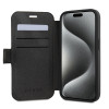 Guess 4G Big Metal Logo Book Wallet Klapphülle für Apple iPhone 15 Pro - Grau 1