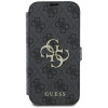 Guess 4G Big Metal Logo Book Wallet Klapphülle für Apple iPhone 16 - Schwarz 2