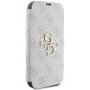 Guess 4G Big Metal Logo Book Wallet Klapphülle für Apple iPhone 16 - Rosa 4