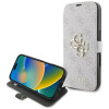 Guess 4G Big Metal Logo Book Wallet Klapphülle für Apple iPhone 16 Plus - Rosa 0