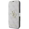 Guess 4G Big Metal Logo Book Wallet Klapphülle für Apple iPhone 16 Plus - Rosa 5