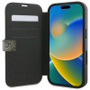 Guess 4G Big Metal Logo Book Wallet Klapphülle für Apple iPhone 16 Pro - Braun 1