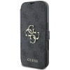 Guess 4G Big Metal Logo Book Wallet Klapphülle für Apple iPhone 16 Pro Max - Schwarz 5