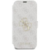 Guess 4G Big Metal Logo Book Wallet Klapphülle für Apple iPhone 16 Pro Max - Rosa 2