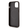 Guess 4G Printed Stripes Hard Case Back Cover Hülle mit MagSafe für Apple iPhone 15 - Braun 5