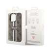 Guess 4G Printed Stripes Hard Case Back Cover Hülle mit MagSafe für Apple iPhone 15 Pro - Braun 5