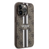 Guess 4G Printed Stripes Hard Case Back Cover Hülle mit MagSafe für Apple iPhone 15 Pro Max - Braun 2