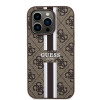 Guess 4G Printed Stripes Hard Case Back Cover Hülle mit MagSafe für Apple iPhone 15 Pro Max - Braun 1