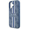 Guess 4G Printed Stripes Hard Case Back Cover Hülle mit MagSafe für Apple iPhone 16 - Blau 4