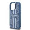 Guess 4G Printed Stripes Hard Case Back Cover Hülle mit MagSafe für Apple iPhone 16 Pro Max - Blau 3