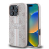 Guess 4G Printed Stripes Hard Case Back Cover Hülle mit MagSafe für Apple iPhone 16 Pro - Rosa 0