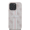 Guess 4G Printed Stripes Hard Case Back Cover Hülle mit MagSafe für Apple iPhone 16 Pro - Rosa 2