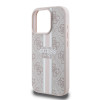 Guess 4G Printed Stripes Hard Case Back Cover Hülle mit MagSafe für Apple iPhone 16 Pro - Rosa 4