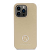 Guess 4G Strass Metal Logo Hard Case Back Cover Hülle für Apple iPhone 15 Pro - Gold 1
