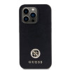 Guess 4G Strass Metal Logo Hard Case Back Cover Hülle für Apple iPhone 15 Pro Max - Schwarz 1