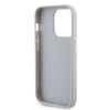 Guess 4G Strass Metal Logo Hard Case Back Cover Hülle für Apple iPhone 15 Pro Max - Silber 4