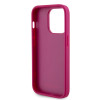 Guess 4G Strass Metal Logo Hard Case Back Cover Hülle für Apple iPhone 15 Pro - Rosa 4