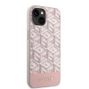 Guess GCube Stripes Hard Case Back Cover Hülle mit MagSafe für Apple iPhone 14 - Rosa 3