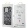 Guess GCube Stripes Hard Case Back Cover Hülle mit MagSafe für Apple iPhone 15 Pro - Schwarz 5