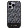 Guess GCube Stripes Hard Case Back Cover Hülle mit MagSafe für Apple iPhone 15 Pro Max - Schwarz 1