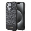 Guess GCube Stripes Hard Case Back Cover Hülle mit MagSafe für Apple iPhone 15 Pro Max - Schwarz 0
