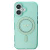 Guess IML Rhinestones Back Cover Hülle mit MagSafe für Apple iPhone 16 Plus - Grün 1