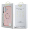 Guess IML Rhinestones Back Cover Hülle mit MagSafe für Apple iPhone 16 Plus - Rosa 6