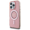 Guess IML Rhinestones Back Cover Hülle mit MagSafe für Apple iPhone 16 Pro - Rosa 1