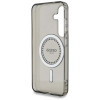 Guess IML Rhinestones Back Cover Hülle mit MagSafe für Samsung Galaxy S25 - Schwarz 4