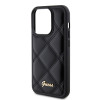 Guess Quilted Puffed Metal Logo Back Cover Hülle für Apple iPhone 15 Pro - Schwarz 4