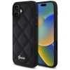 Guess Quilted Puffed Metal Logo Back Cover Hülle für Apple iPhone 16 Plus - Schwarz 0
