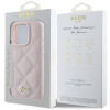 Guess Quilted Puffed Metal Logo Back Cover Hülle für Apple iPhone 16 Pro Max - Rosa 6