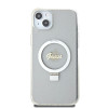 Guess Ring Stand Script Glitter Back Cover Hülle mit MagSafe für Apple iPhone 15 Plus - Transparent 2