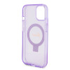 Guess Ring Stand Script Glitter Back Cover Hülle mit MagSafe für Apple iPhone 15 Plus - Lila 5