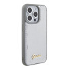 Guess Sequin Script Metal Back Cover Hülle für Apple iPhone 15 Pro Max - Silber 3