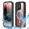 Shellbox Wasserdichte IP68 Hülle mit MagSafe für Apple iPhone 15 Pro - Schwarz 0