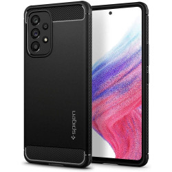 Spigen Rugged Armor Back Cover Hülle für Samsung Galaxy A53 - Schwarz