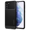 Spigen Rugged Armor Back Cover Hülle für Samsung Galaxy S21 - Schwarz 0