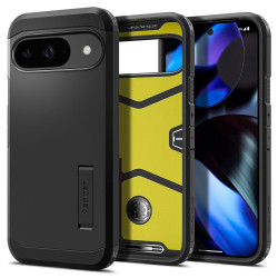 Spigen Tough Armor Back Cover Hülle für Google Pixel 9 / 9 Pro - Schwarz