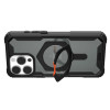 UAG Plasma XTE Kickstand Back Cover Hülle mit MagSafe für Apple iPhone 16 Pro - Orange/Schwarz 5