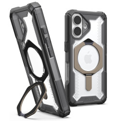 UAG Plasma XTE Kickstand Back Cover Hülle mit MagSafe für Apple iPhone 16 - Titan/Schwarz