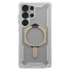 UAG Plasma XTE Kickstand Back Cover Hülle mit MagSafe für Samsung Galaxy S25 Ultra - Transparent/Titan 2