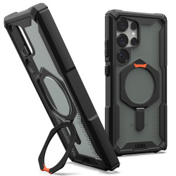 UAG Plasma XTE Kickstand Back Cover Hülle mit MagSafe für Samsung Galaxy S25 Ultra - Orange/Schwarz