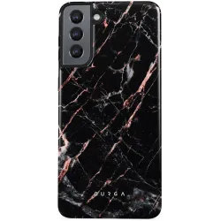 Burga Tough Back Cover Hülle für Samsung Galaxy S22 - Rose Gold Marble