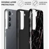 Burga Tough Back Cover Hülle für Samsung Galaxy S22 - Rose Gold Marble 1