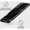 Burga Tough Back Cover Hülle für Samsung Galaxy S22 - Rose Gold Marble 2