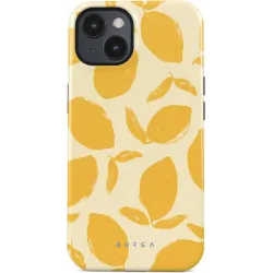 Burga Tough Back Cover Hülle für Apple iPhone 15 - Lemon Tart