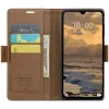 CASEME Litchi Texture Book Wallet Klapphülle für Xiaomi Redmi 14C / Xiaomi Poco C75 - Braun 6