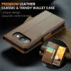 CASEME Litchi Texture Book Wallet Klapphülle für Google Pixel 9a - Braun 11